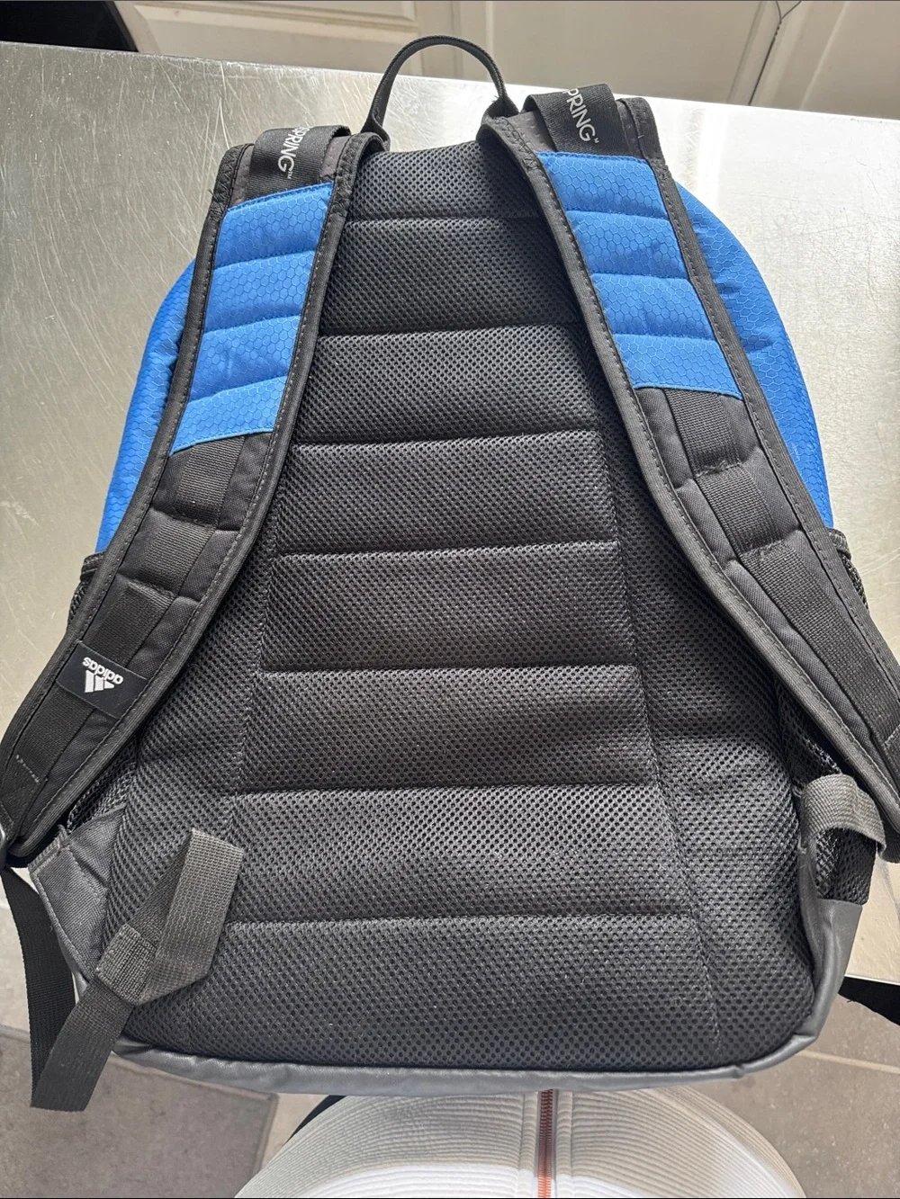 adidas Bright Blue Backpack with Black Detailing